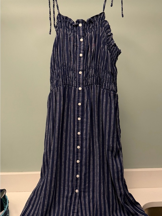 Universal Thread Dresses & Skirts - Universal Thread Navy and White Striped Button-Front Sundress